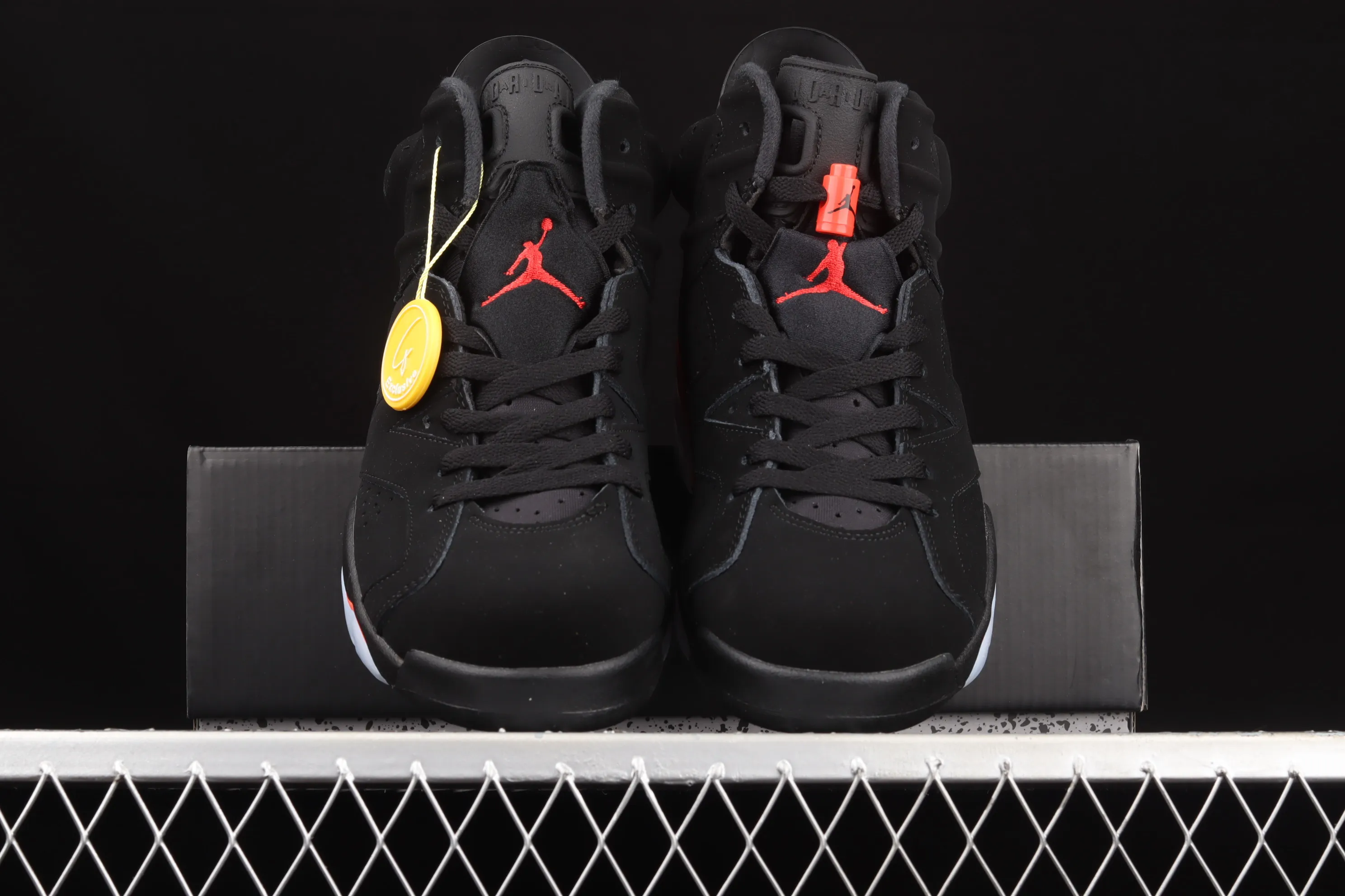 All categories Air Jordan Jordan series basketball shoes Air Jordan 6 G version Air Jordan 6 Infrared AJ6 black red Joe 6 black infrared 3M reflective basketball men's shoes 384664-060